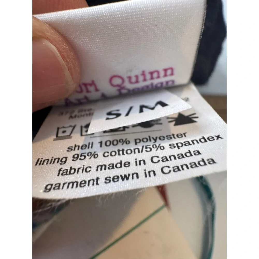 Lori Quinn Art Design Hat Made In Canada‎ S M Abstract Print Cotton Stretch